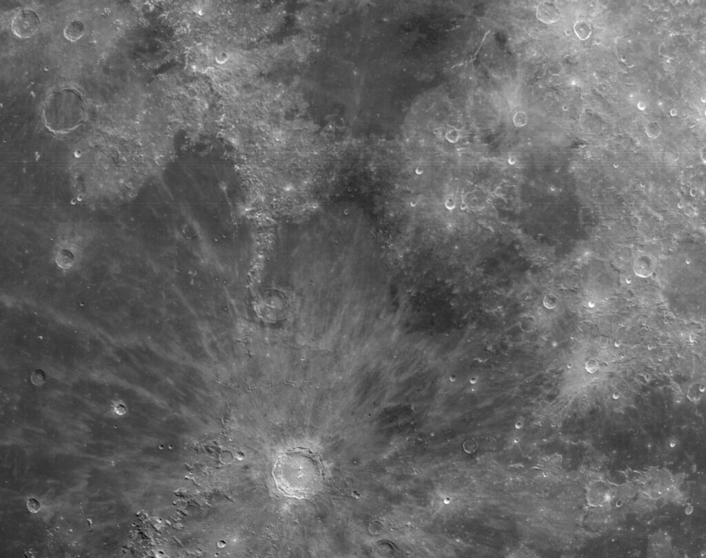 Moon in detail from Orion